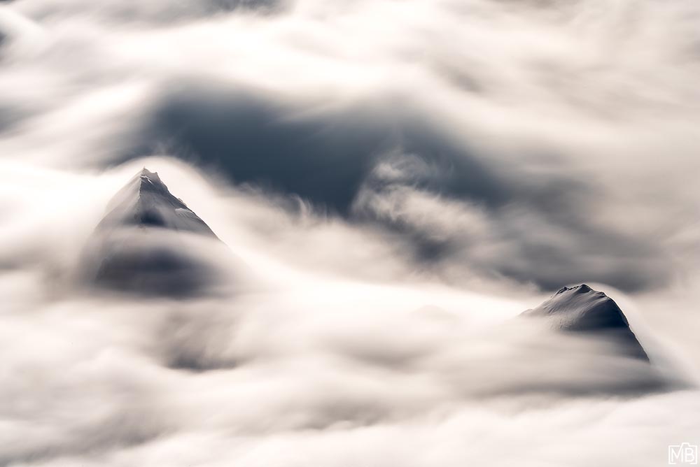 Nebel und Wolken Silberplatten Nebel Winter Appenzellerland Alpstein St. Gallen Appenzell Ostschweiz Schweiz
