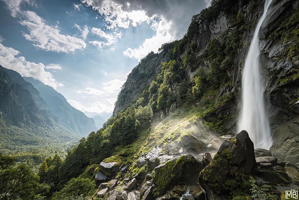 Wasserfälle und Flüsse Wasserfall Cascata di Foroglio Tessin Schweiz